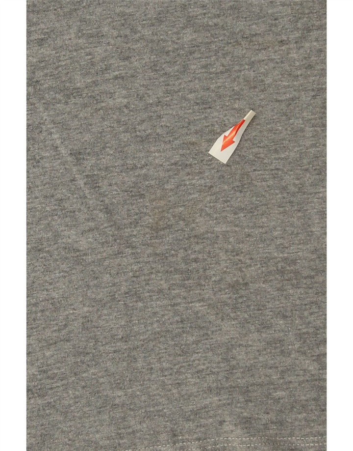 Camiseta masculina Rab com estampa gráfica de algodão manchado cinza médio