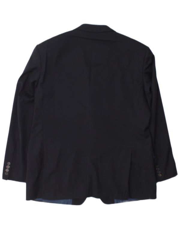 Jaqueta Blazer Masculina Hugo Boss com 3 Botões Reino Unido 38 Azul Marinho Médio