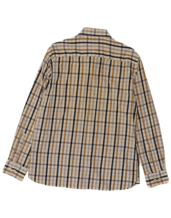 Camisa masculina Marks & Spencer Blue Harbor média de algodão multicolorido