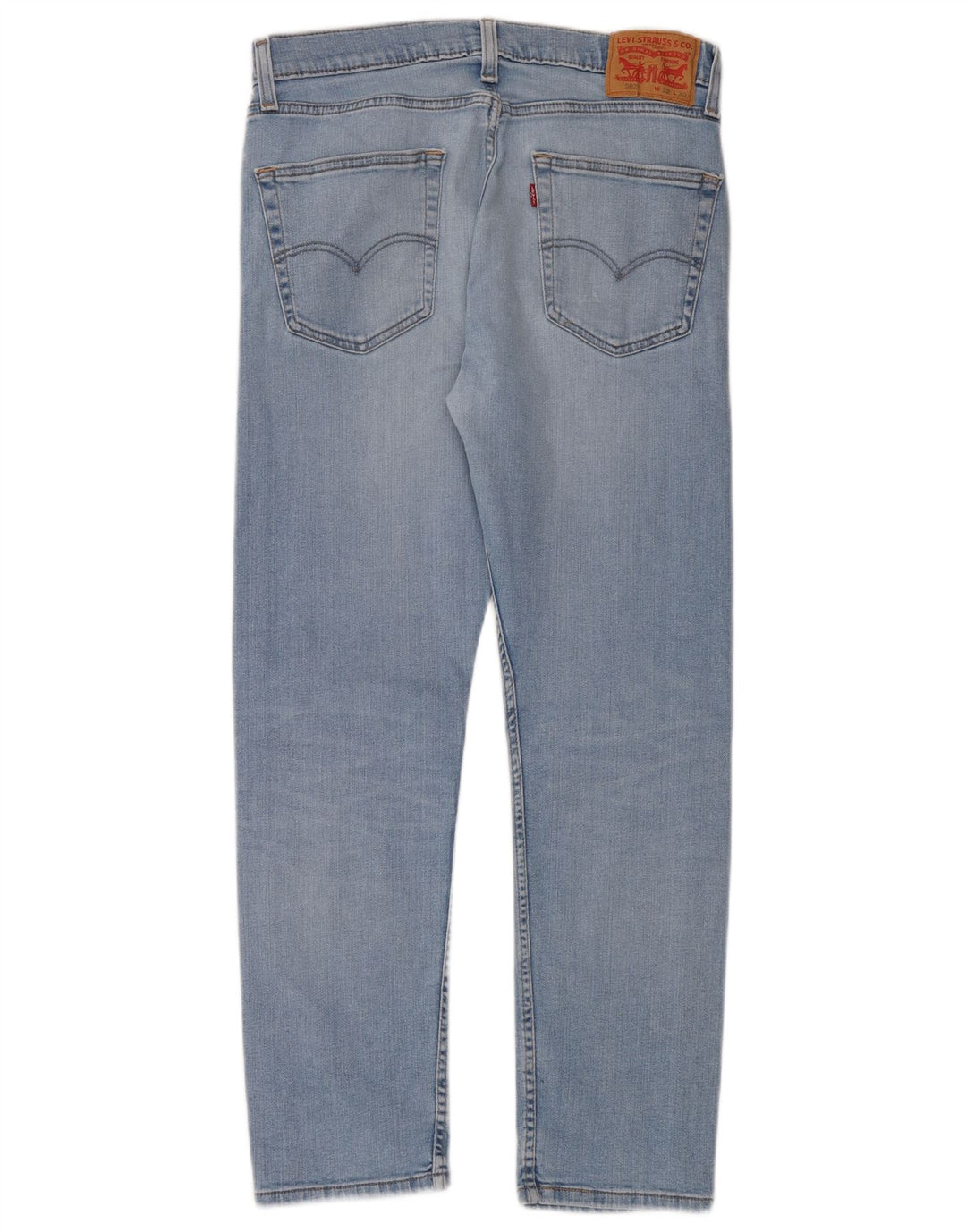 Levi's Masculino 502 Tapered Jeans W32 L30 Azul Algodão