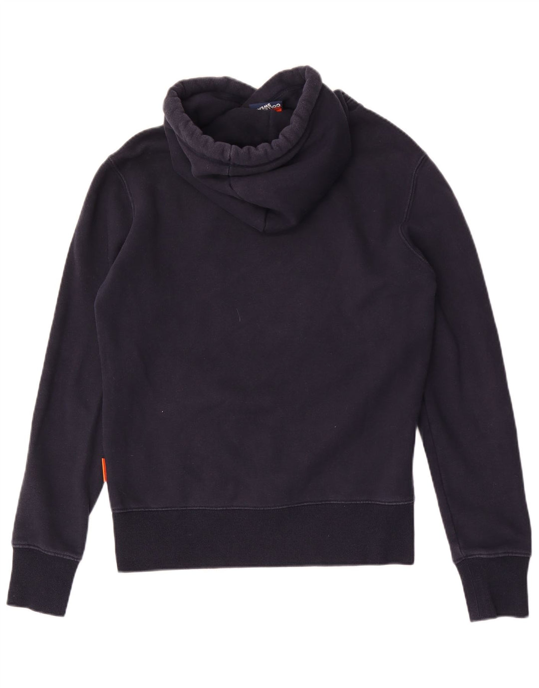 SUPERDRY moletom com capuz masculino médio algodão azul marinho