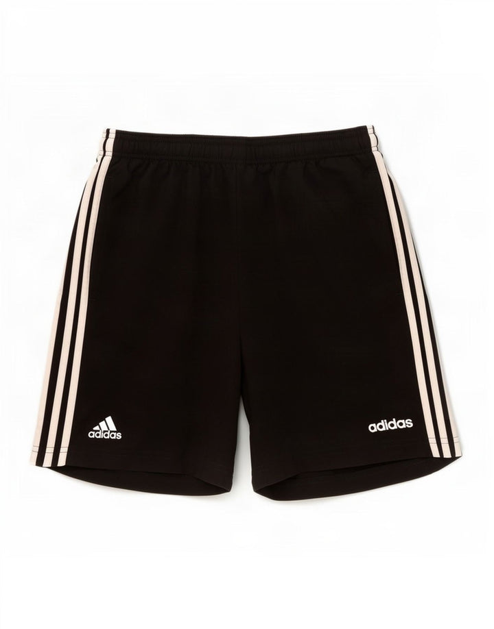 Shorts esportivos masculinos Adidas médio preto poliéster