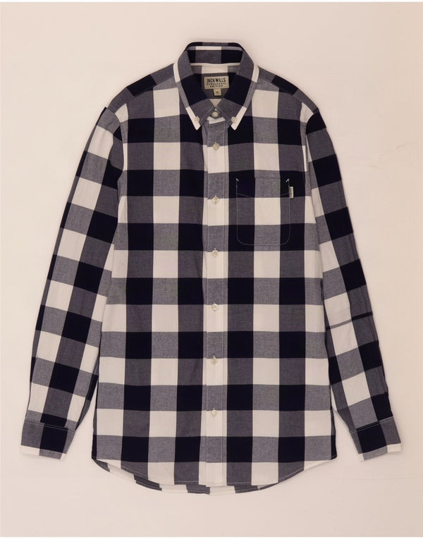 Camisa masculina Jack Wills XS azul marinho algodão guingão