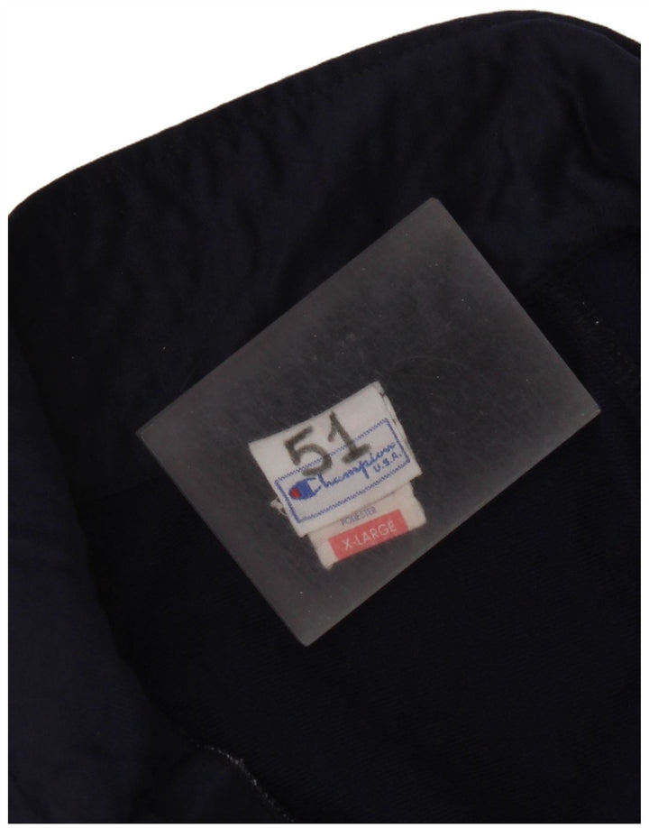 Jaqueta feminina Champion com estampa gráfica UK 18 XL azul marinho poliéster