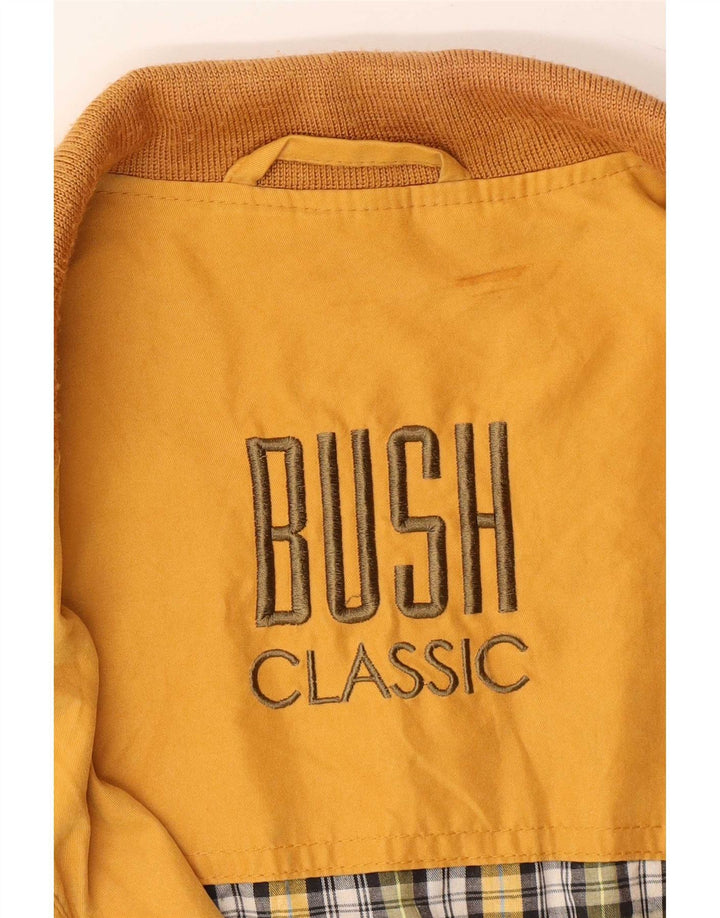 Bush Mens Bomber Jacket UK 36 Pequeno Poliéster Amarelo