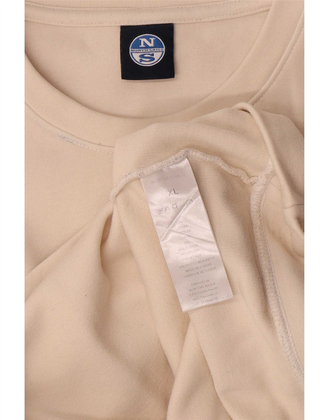 Moletom gráfico masculino North Sails Jumper XL de algodão branco