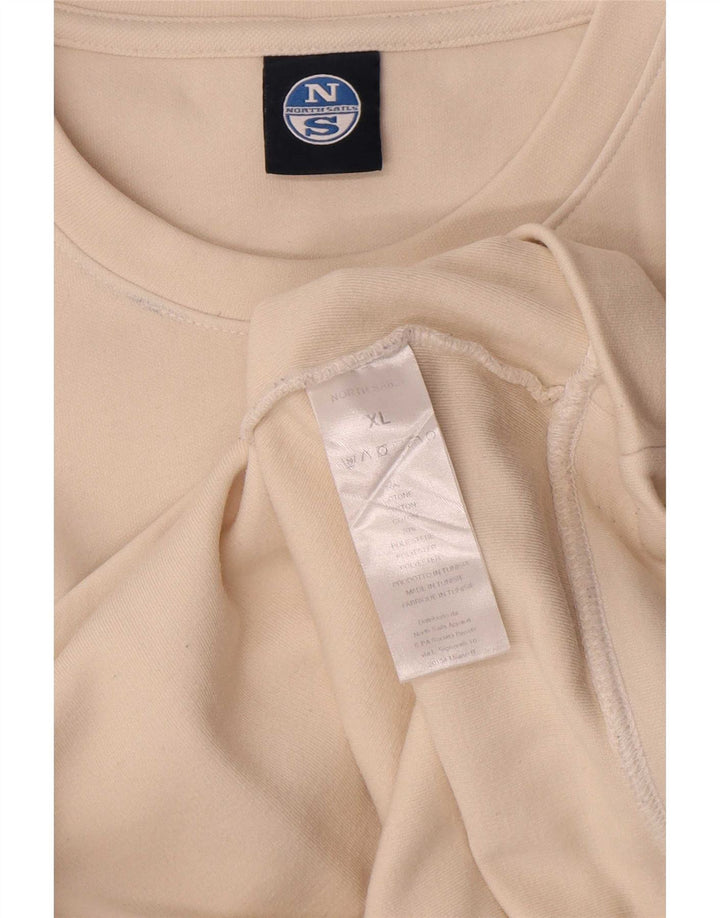 Moletom gráfico masculino North Sails Jumper XL de algodão branco