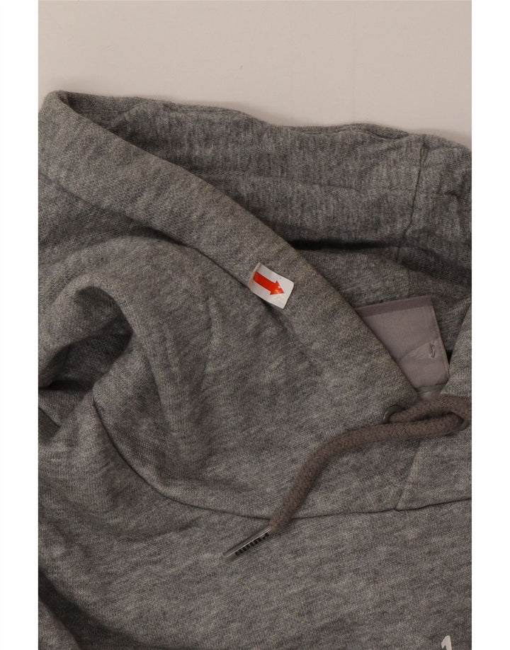PUMA Mens Graphic Hoodie Jumper Médio Algodão Cinza