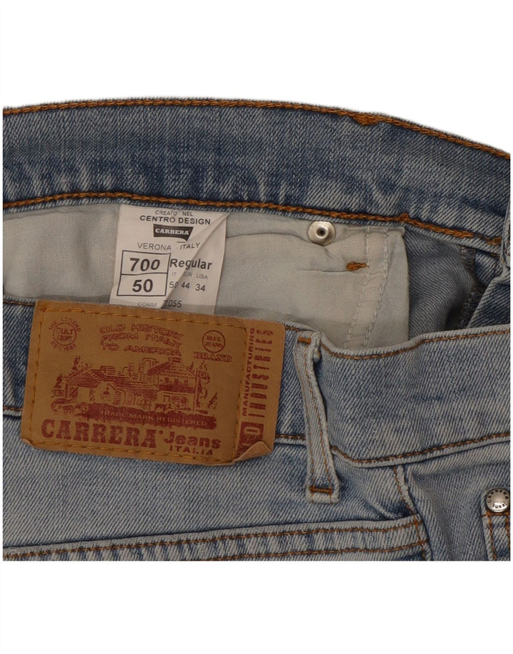 Shorts jeans masculino Carrera 700 IT 50 grande W34 azul algodão