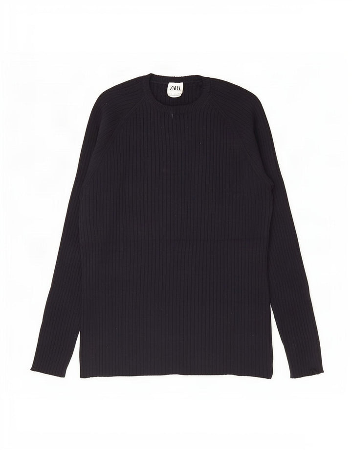 Zara Top masculino manga comprida XL preto viscose