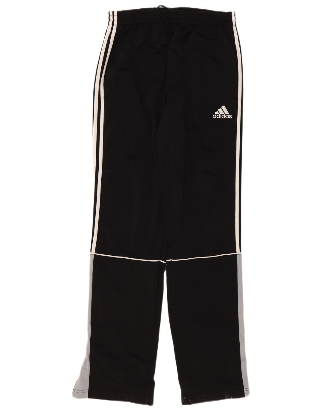 Calça de treino masculina Adidas UK 40/42 médio preto colorblock poliéster