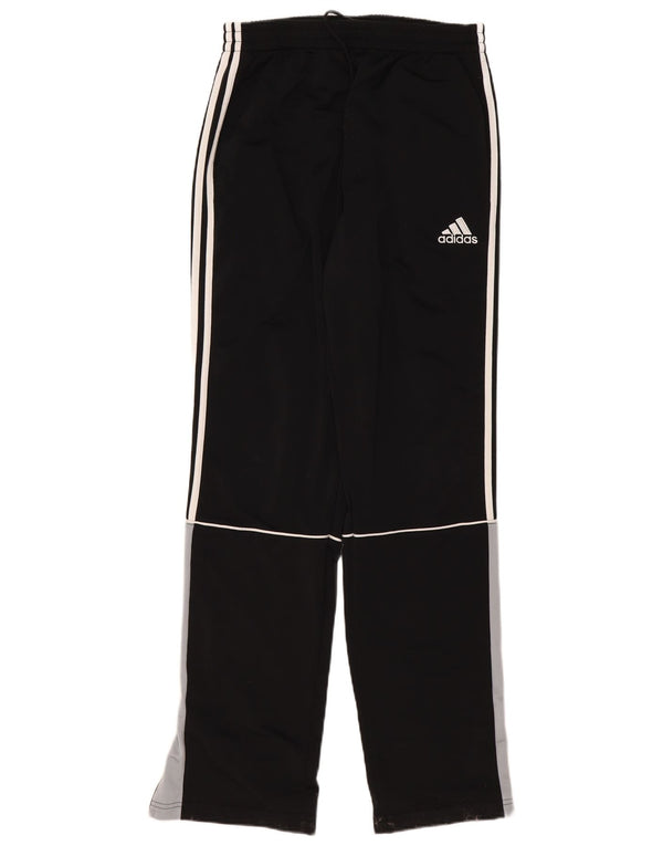 Calça de treino masculina Adidas UK 40/42 médio preto colorblock poliéster
