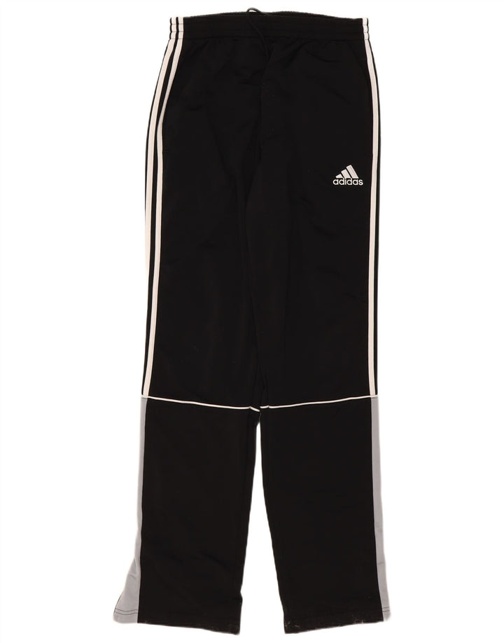 Calça de treino masculina Adidas UK 40/42 médio preto colorblock poliéster