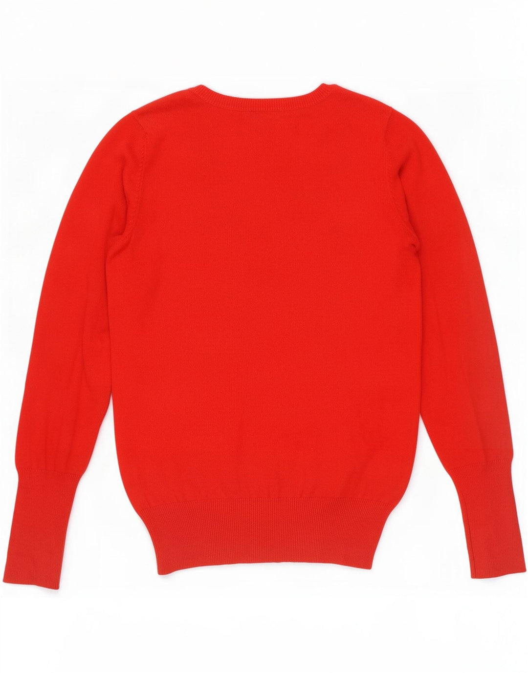 Suéter feminino Zara com decote em V UK 12 vermelho médio