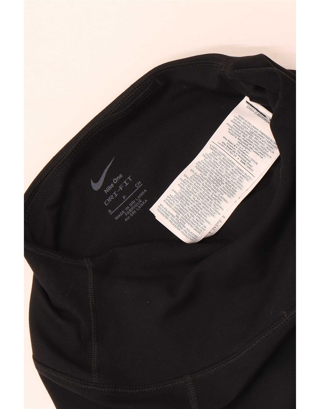 Leggings Nike Womens Dri Fit Graphic UK 8 Pequeno Poliéster Preto