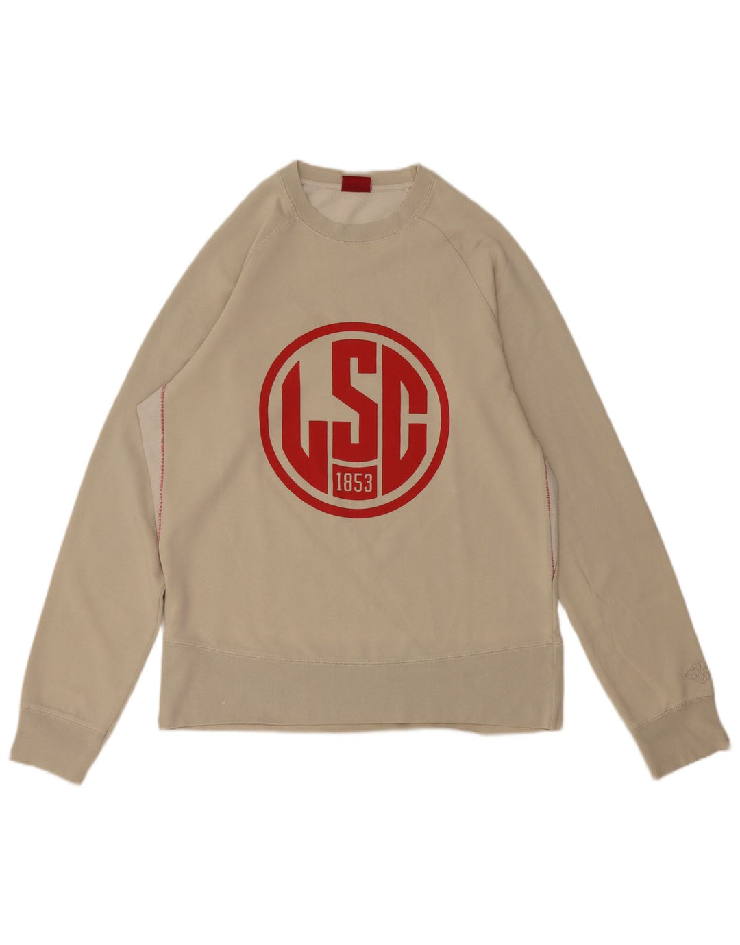 Suéter gráfico feminino Levi's UK 16 grande algodão cinza