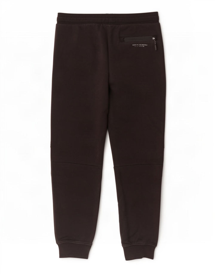 Calça de treino masculina Armani Exchange joggers pequeno algodão preto