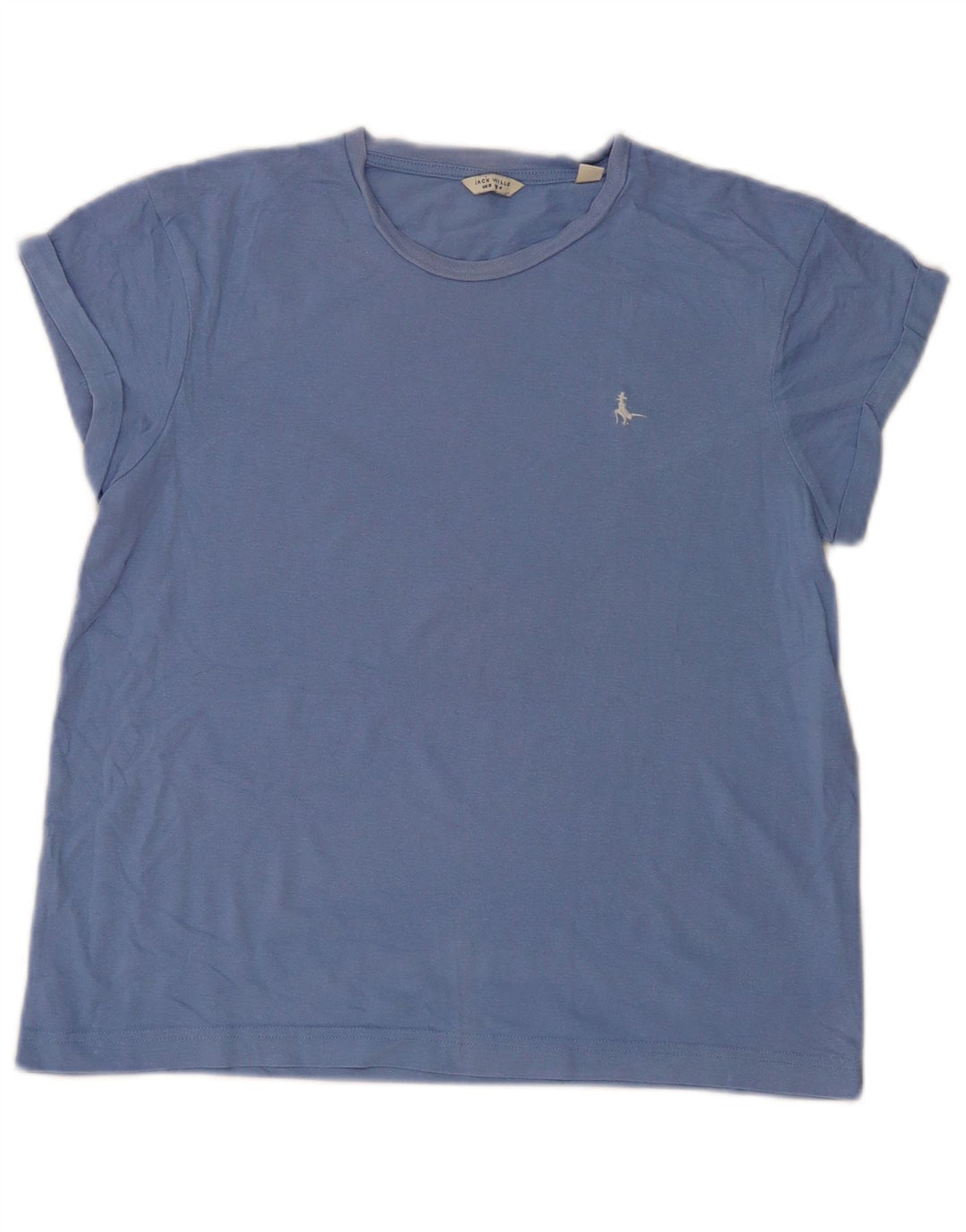 Camiseta feminina Jack Wills UK 8 algodão azul pequeno