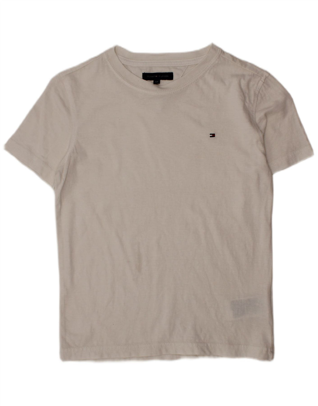 TOMMY HILFIGER Camiseta masculina 7-8 anos algodão branco
