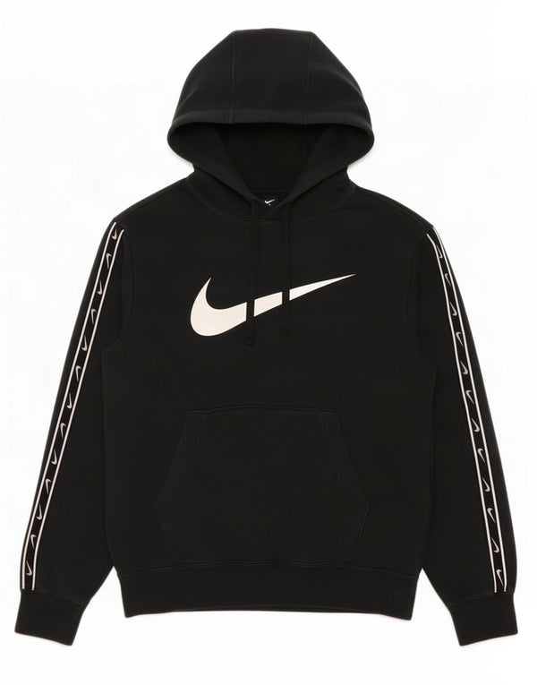 Jumper com capuz Nike feminino gráfico oversized UK 6 XS algodão preto