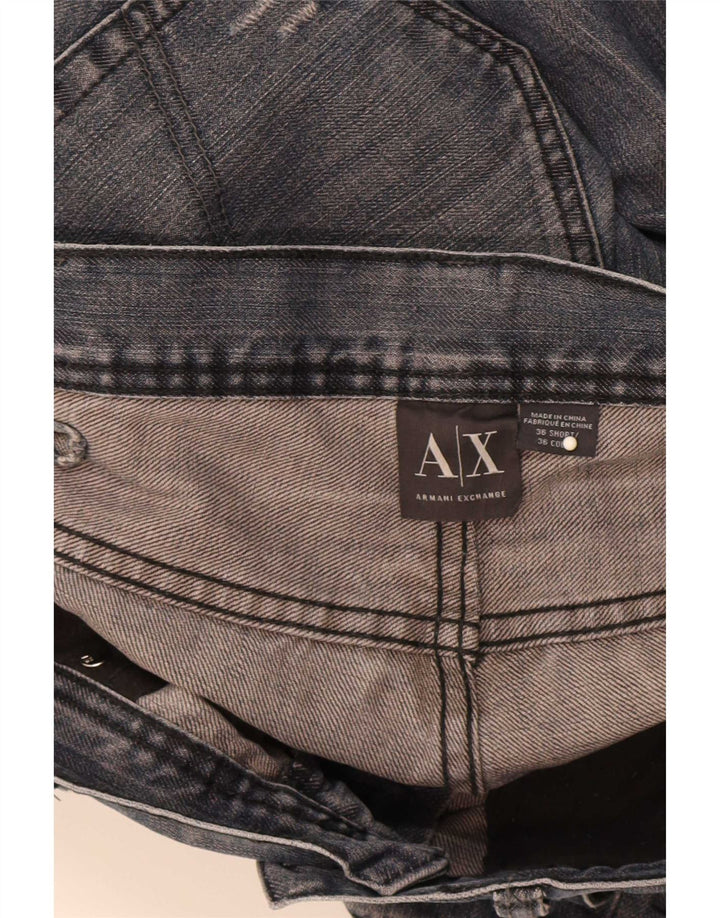 Calça jeans reta masculina Armani Exchange W36 L31 azul
