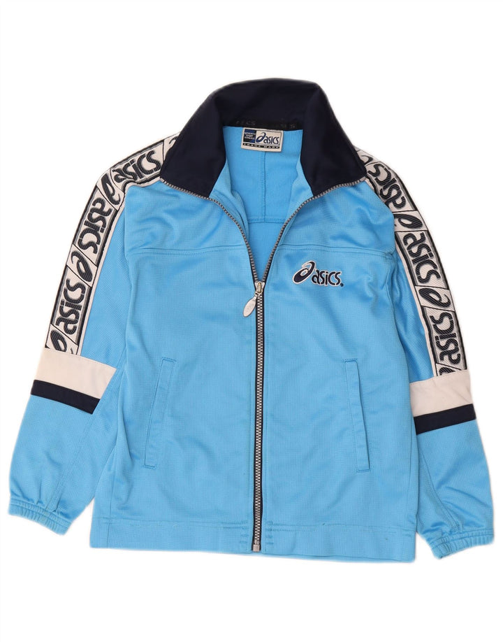 Jaqueta Asics Boys Graphic Tracksuit Top 9-10 anos Azul Colorblock