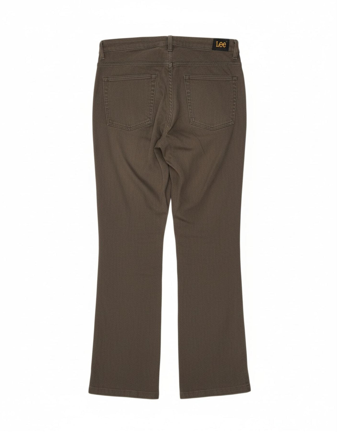 Calça feminina casual reta LEE W33 L30 algodão cinza