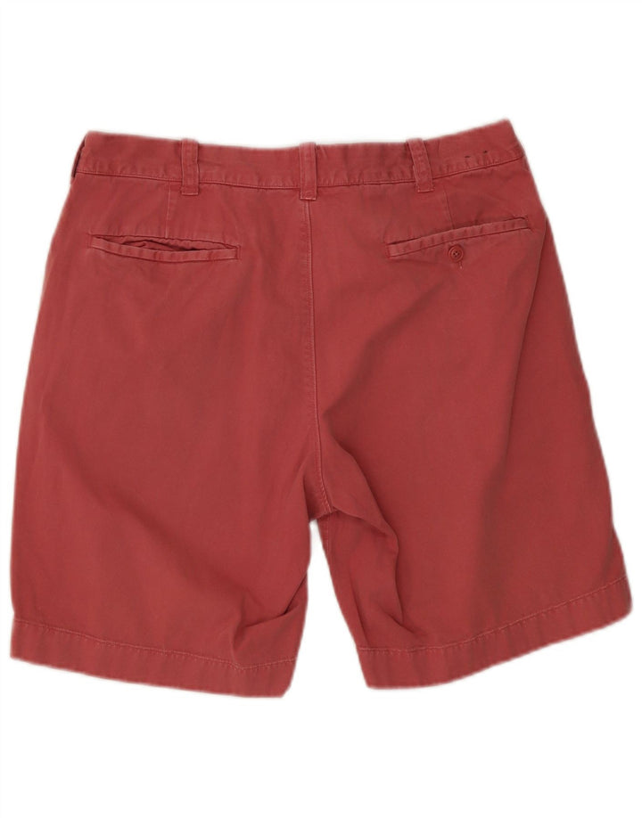 J. CREW Mens Chino Shorts W33 Médio Algodão Vermelho