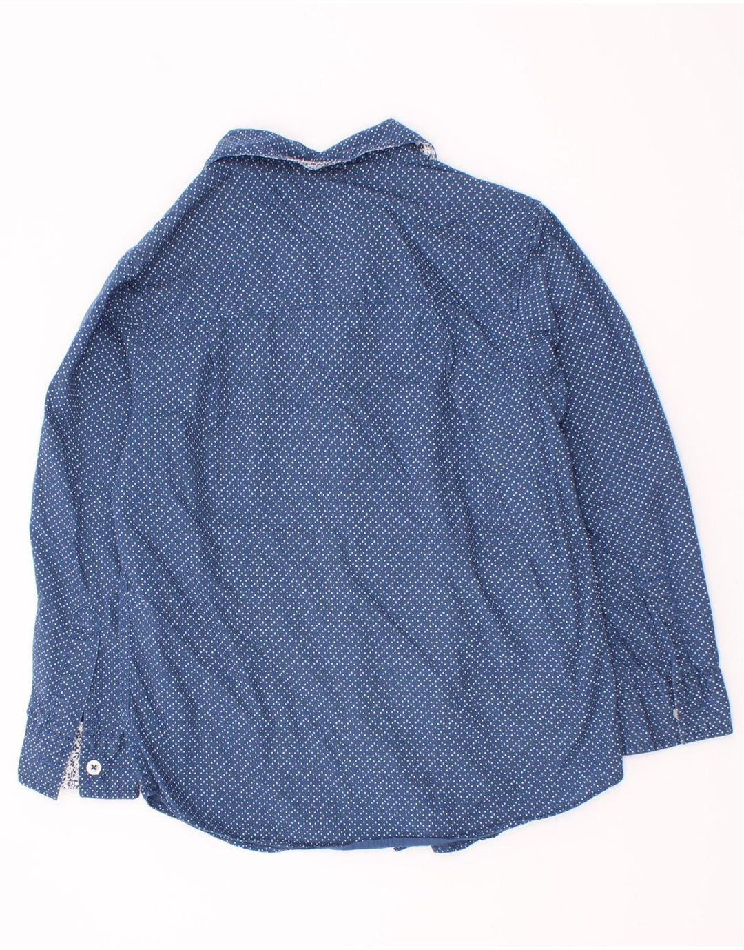 Camisa Benetton Menino 4-5 Anos XS Azul Algodão Manchado