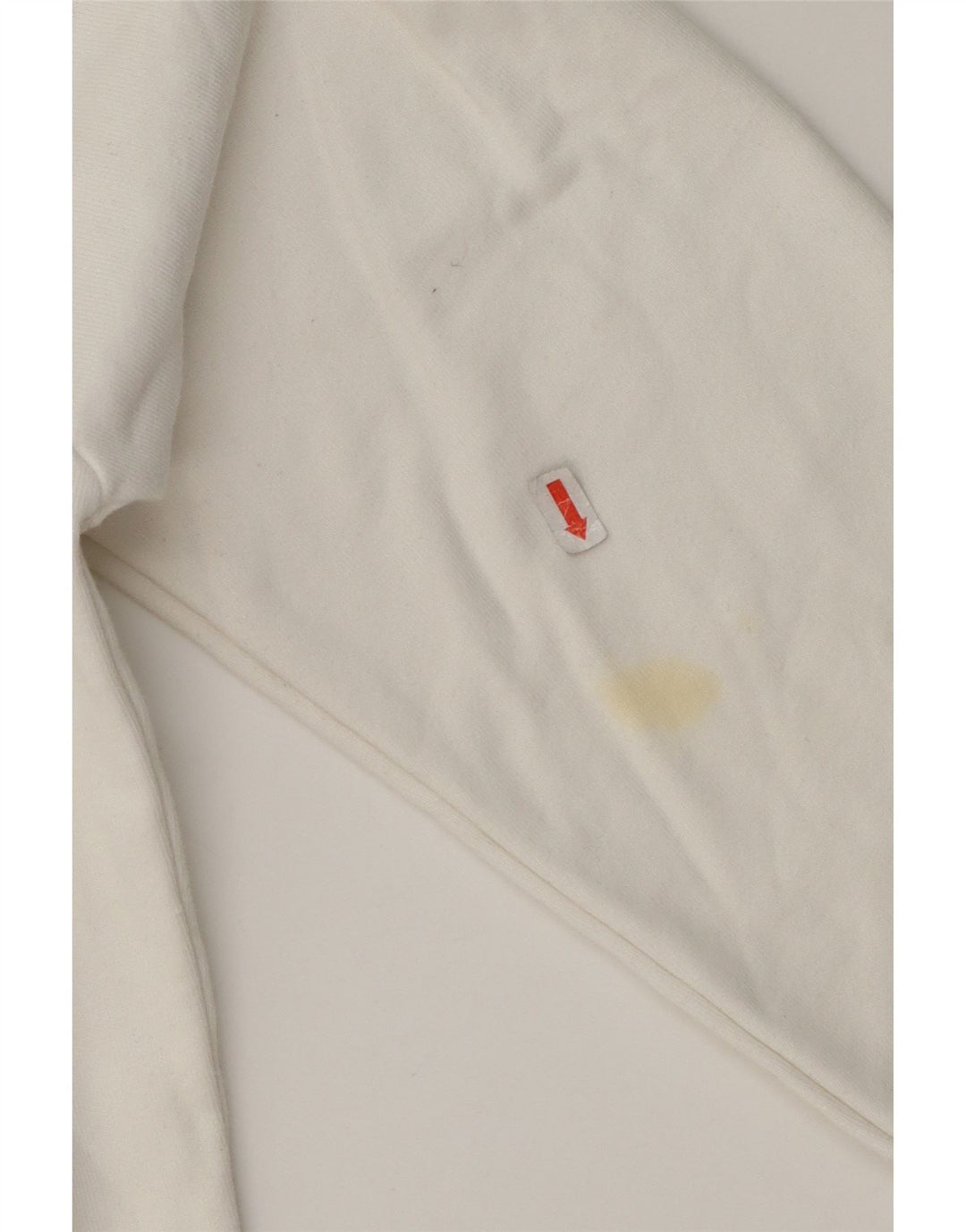 LEVI'S Womens Oversized Graphic Hoodie Jumper UK 6 XS White Cotton Vintage Levi's and Second-Hand Levi's from Messina Hembry 