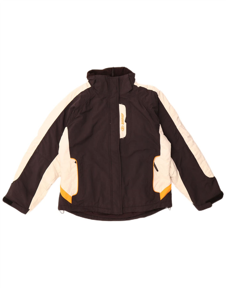 Jaqueta de esqui feminina ZIENER EU 40 médio preto colorblock poliamida