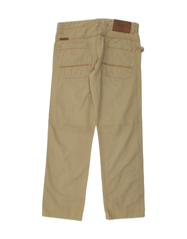 MARLBORO CLASSICS Calça Chino Masculina Reta W33 L31 Algodão Cáqui