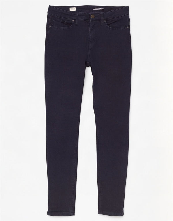 Tommy Hilfiger Feminino Como RW Skinny Jeans W27 L27 Azul Marinho Algodão