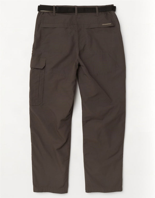 Calça cargo reta masculina CRAGHOPPERS W34 L28 poliéster cinza