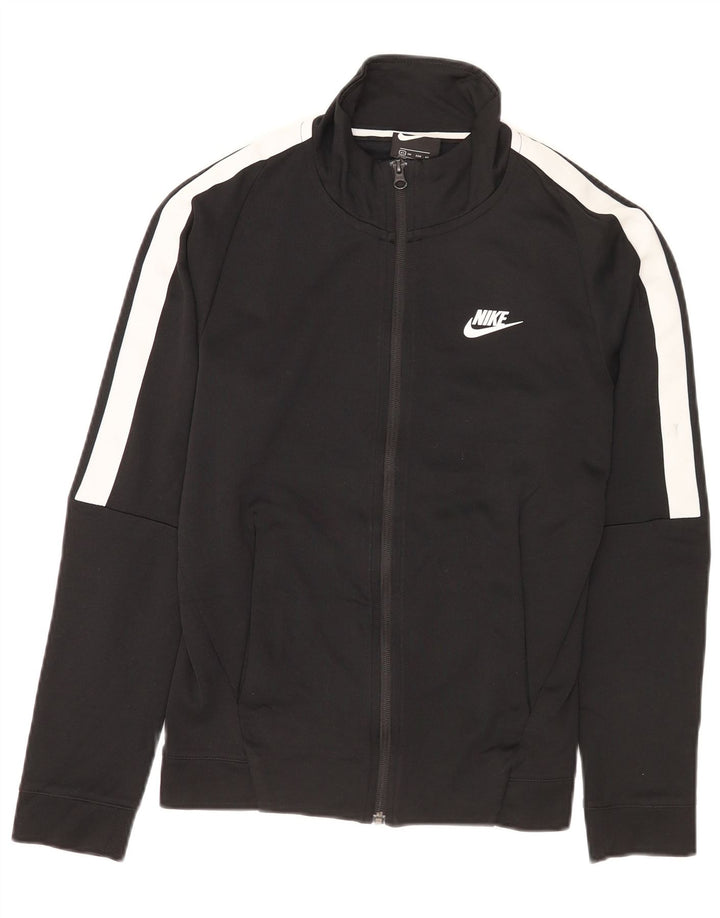Nike Mens Tracksuit Top Jacket XS Preto Colourblock Algodão