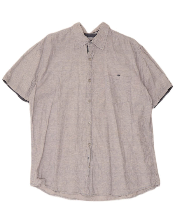 Camisa masculina de manga curta Lee XL algodão manchado azul