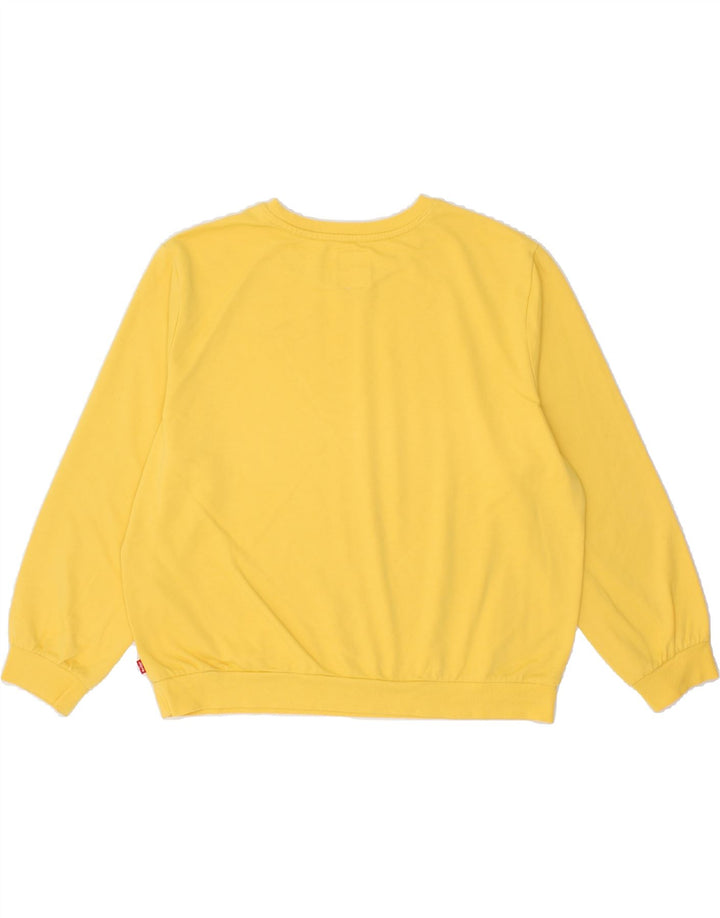 LEVI'S Boys Sweatshirt Jumper 15-16 Years Yellow Vintage Levi's and Second-Hand Levi's from Messina Hembry 