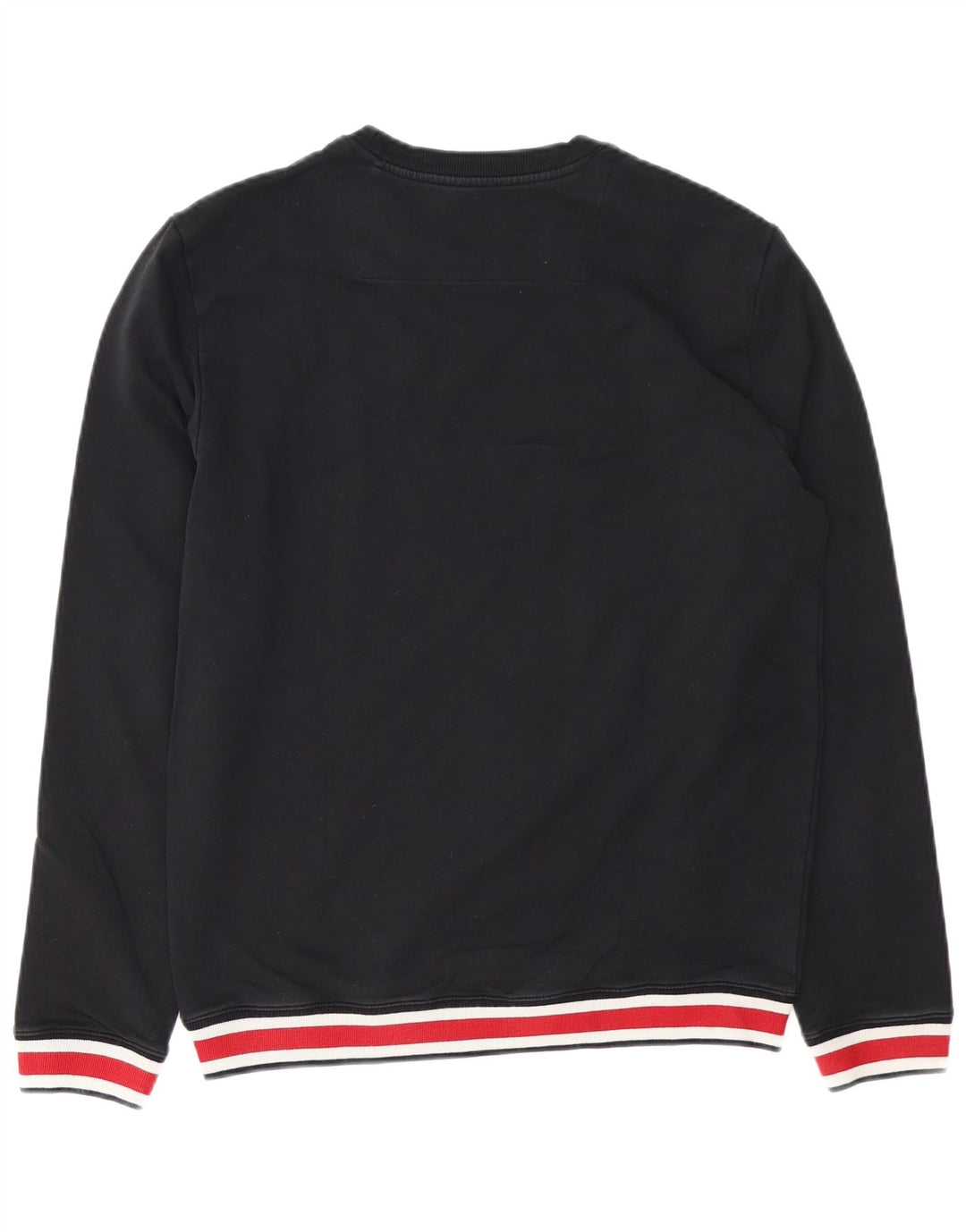 Suéter de moletom masculino GUESS Slim Fit UK 40 bloco colorido preto médio