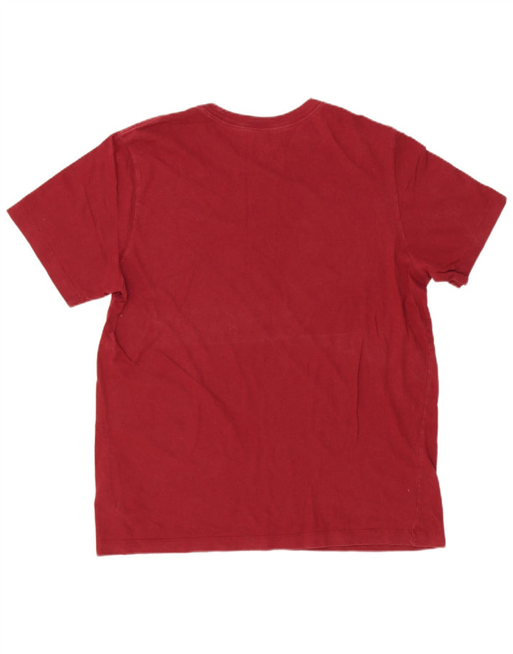 Camiseta masculina NIKE grande algodão Borgonha