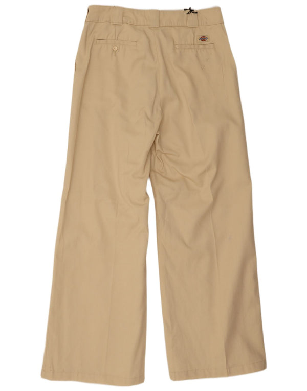 Calça Chino masculina Dickies com perna larga W34 L32 poliéster bege