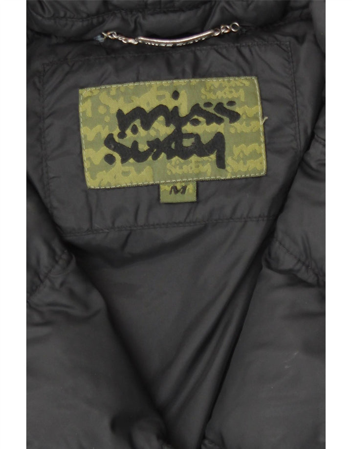 Casaco acolchoado feminino Miss Sixty UK 14 médio preto