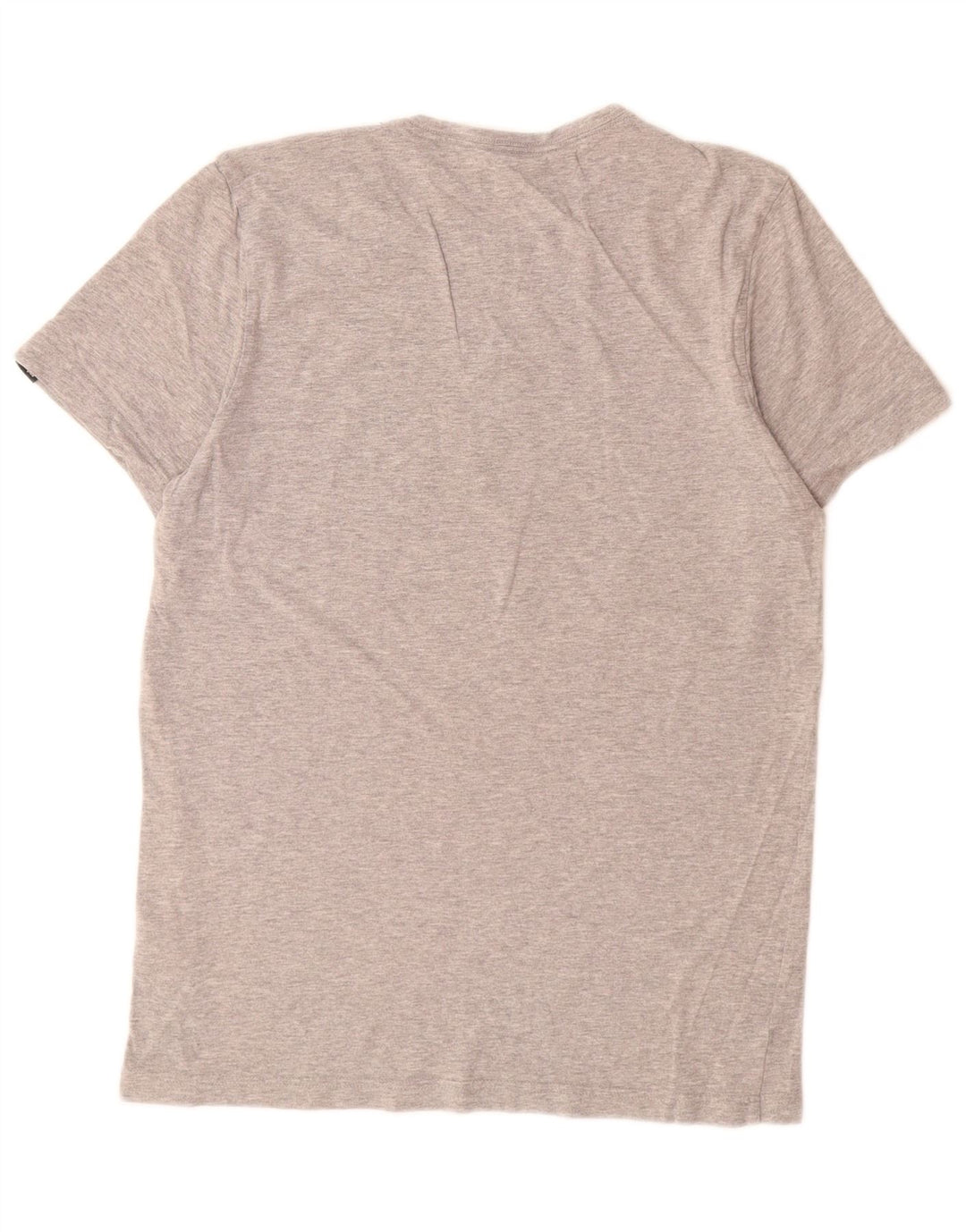 Camiseta masculina Adidas Graphic Top cinza médio algodão manchado