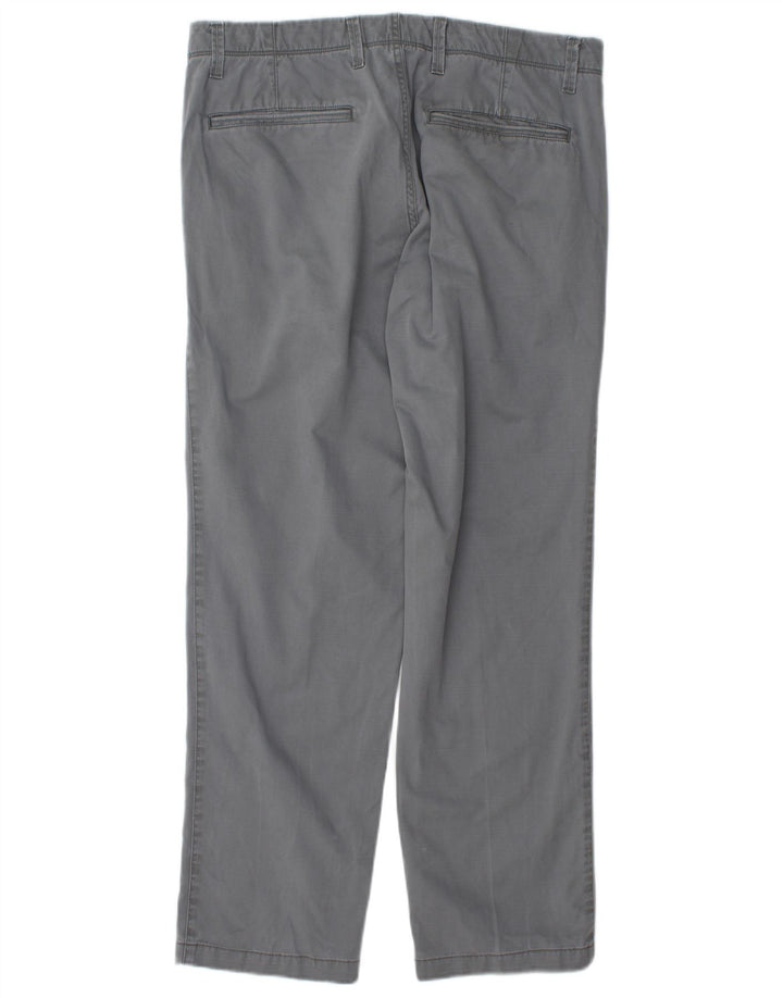 Calça Chino Reta Masculina Gap W34 L30 Algodão Cinza