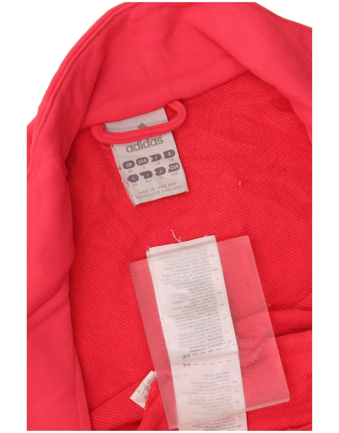 ADIDAS Womens Tracksuit Top Jacket UK 10 Pequeno Rosa Poliéster