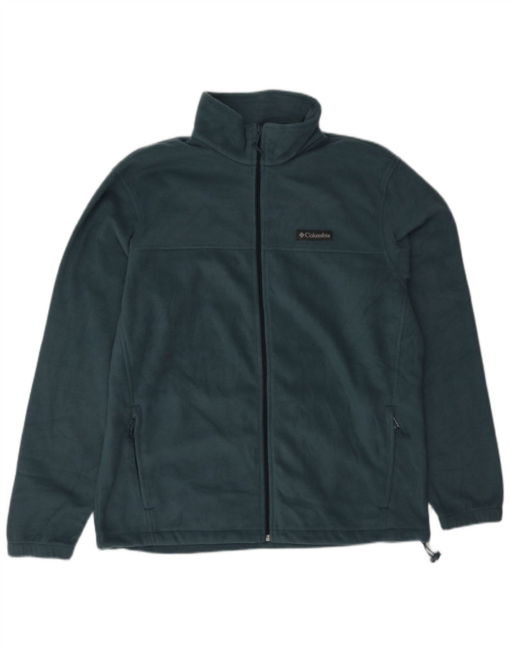 Jaqueta de lã masculina Columbia UK 40 grande poliéster verde