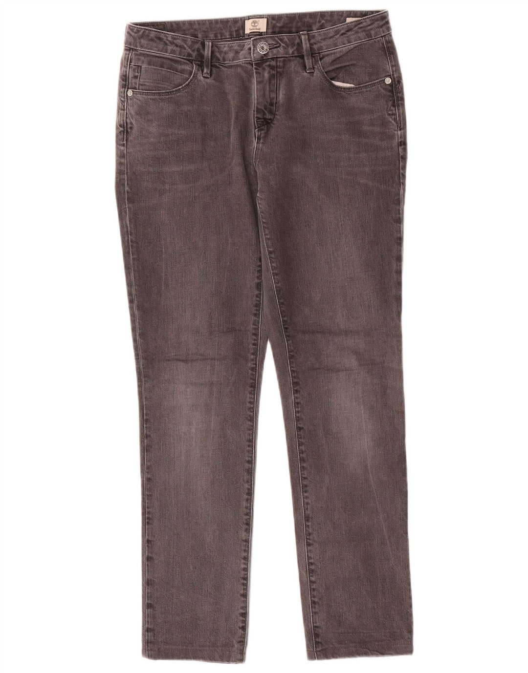 Timberland Jeans Slim Feminino W27 L27 Algodão Cinza