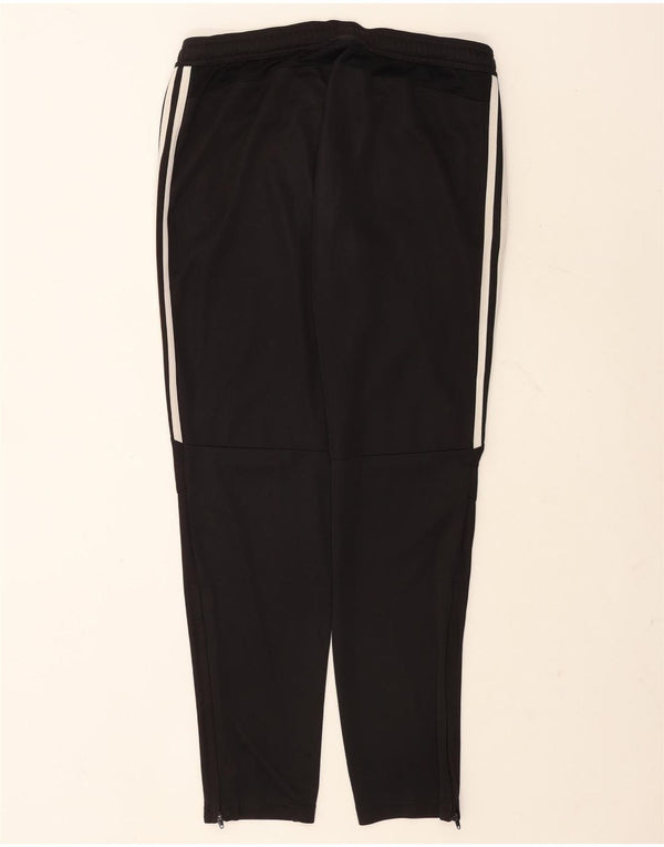 Calça de treino feminina Adidas UK 16/18 grande poliéster preto