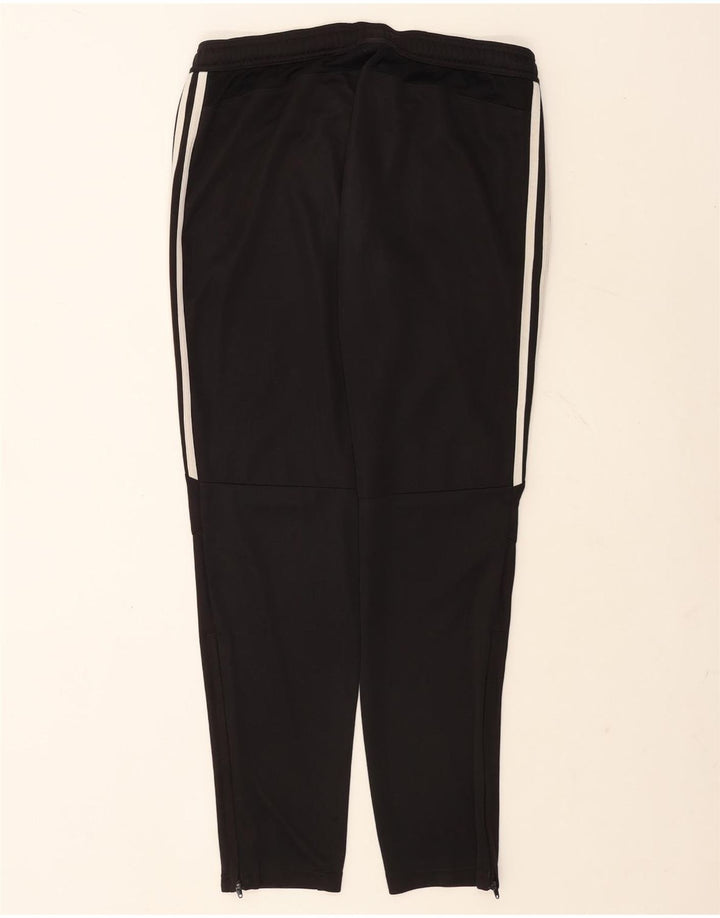 Calça de treino feminina Adidas UK 16/18 grande poliéster preto