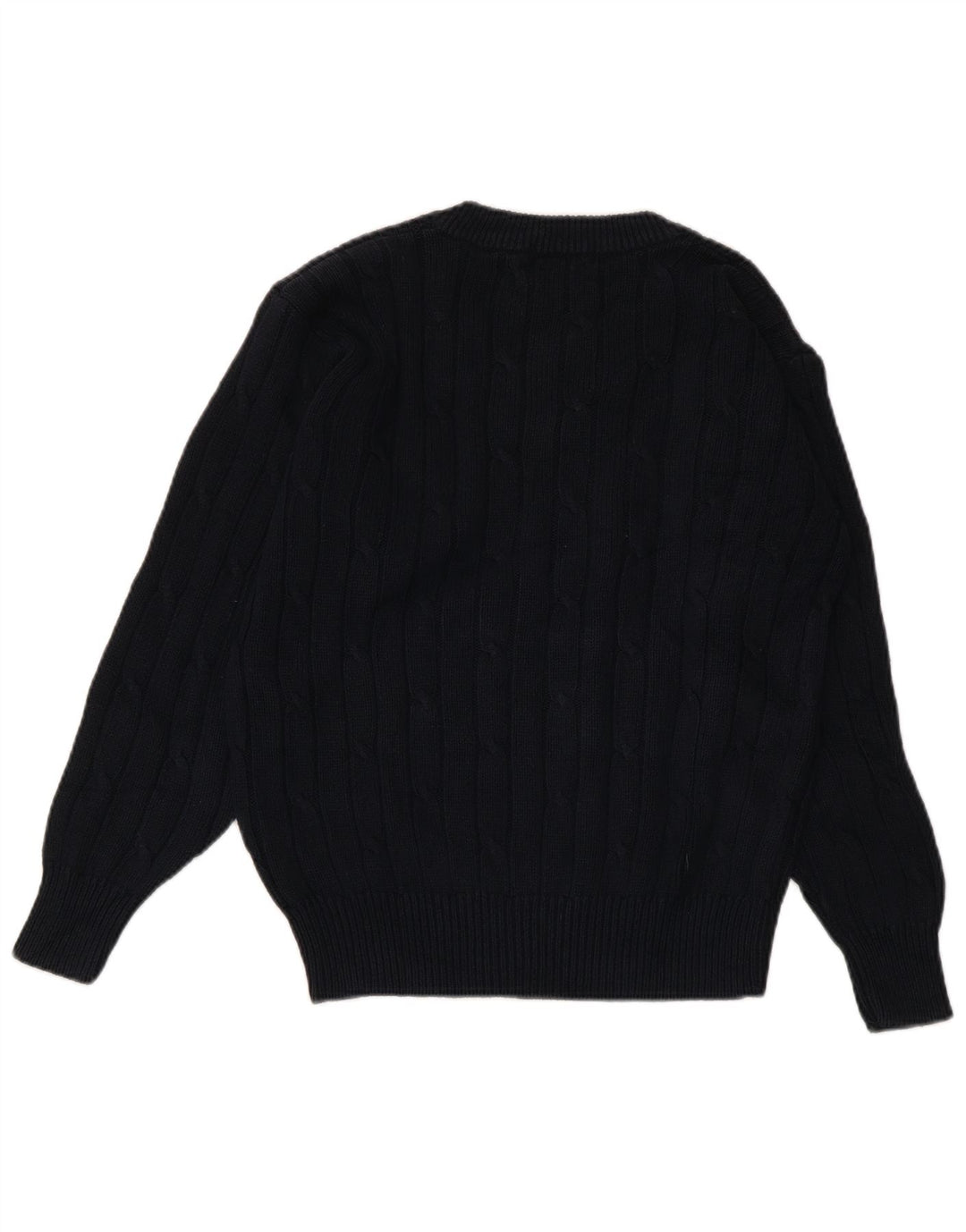 Suéter feminino CONTE OF FLORENCE com decote em V Reino Unido 10 pequeno azul marinho