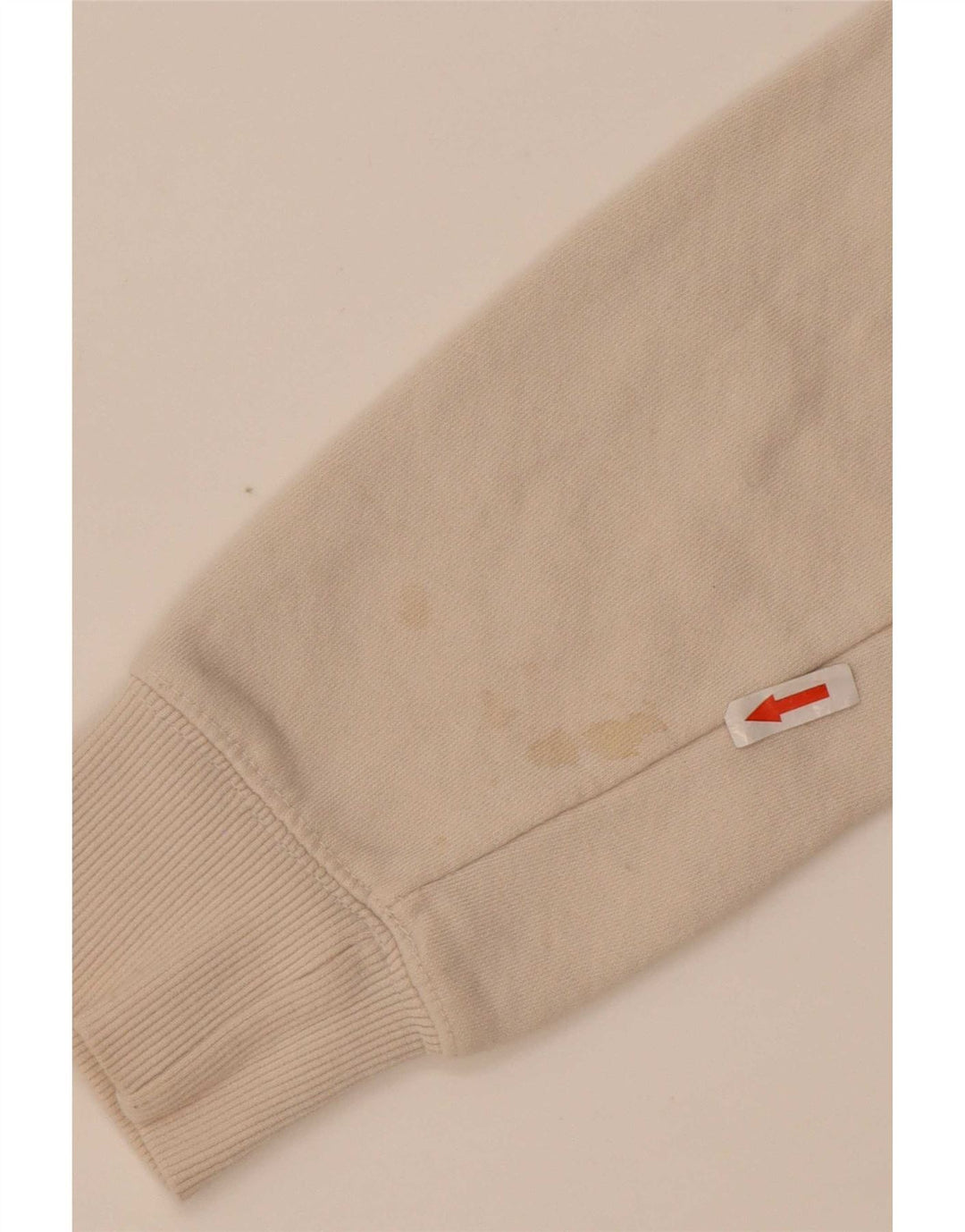 Zara moletom feminino oversized jumper UK 10 pequeno algodão bege